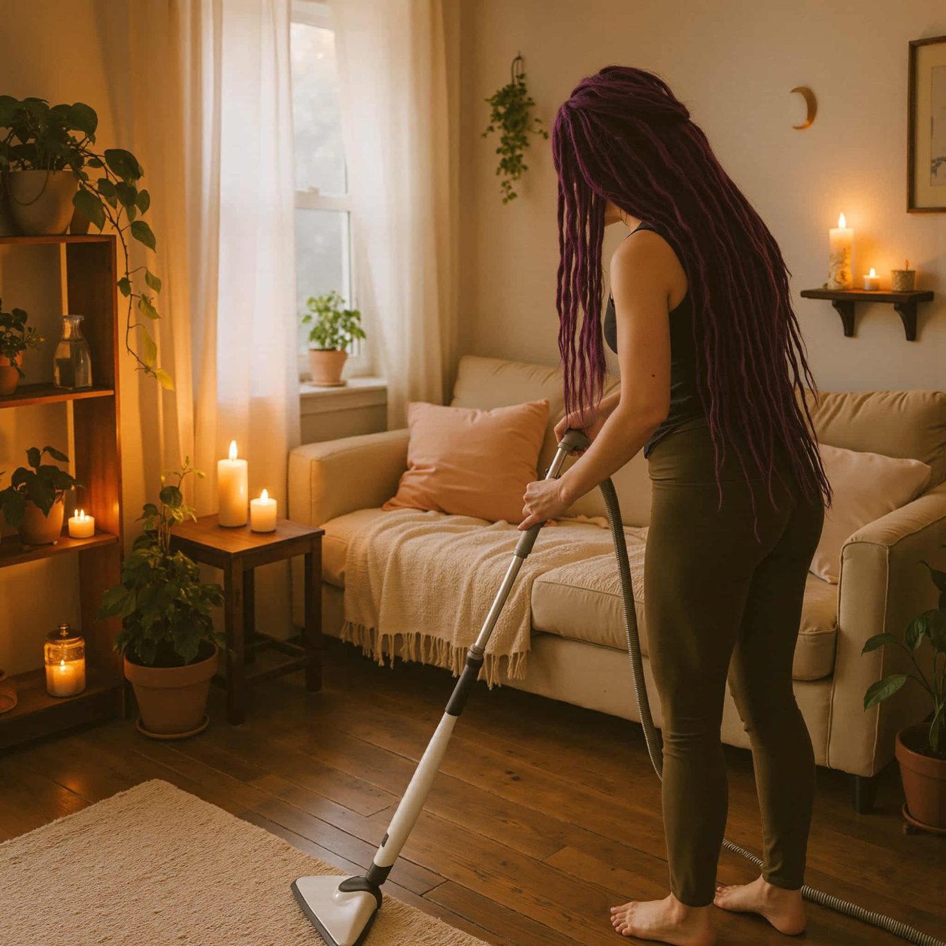 Woman deep cleaning a home using steam tools, offering eco-friendly deep cleaning in Salt Lake City
